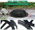 Natotela 20in Ductile Iron Atrium Drain Grate with Hinge and Frame, Dome Metal Overflow Relief Gully Grate with Bolted Down Base, Cast Iron Sewage Drain Grates for Garden,Yard,Lawn(Overall Size 23")