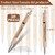 Fumete 50 Pcs Bible Verse Bamboo Pens Bulk, Brown, Spanish