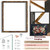 Volakk Floating Frame 16x20 Teak Wood Floating Picture Frames Double UV Glass Shadow Box Flower Press Picture Frame Large Dried Flower Frames Artwork Bouquet Wedding Memory Preserved Wedding Bouquet