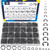 ZQZ 840Pcs C Clips and E Clips Assortment Kit, External Retaining Rings Set