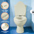 Plexon Soft Cushioned Toilet Seat, Elongated Bone, Slow-Close Lid & Seat, Quick-Release Hinge, Easy To Clean & Change