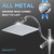 All Metal Dual Shower Heads Combo with Curved Extension Arm, 10" Rain Shower Head with Handheld Spray, Square Adjustable Rainfall Showerhead System, 71" Extra Long Shower Hose, Chrome