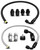 QAGGUM 25 Inch 6AN Power Steering Hose Kit Compatible with Chevy C10 LS Swap Connects GM Type 2 Power Steering Pump, Nylon Braided