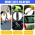 Kayak Tie Down Straps Kit – Bow & Stern Loops, Heavy Duty Ratchet Straps