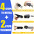 Kayak Tie Down Straps Kit – Bow & Stern Loops, Heavy Duty Ratchet Straps