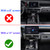 For Toyota Tacoma 2024 2025/4Runner/4Runner Hybrid 2025 One Touch Start, Screen Center Console Button Knob Cover Ring Air Conditioner AC Switch Audio Aluminum Alloy Parts 6pcs (14-inch screen, silver)