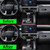 For Toyota Tacoma 2024 2025/4Runner/4Runner Hybrid 2025 One Touch Start, Screen Center Console Button Knob Cover Ring Air Conditioner AC Switch Audio Aluminum Alloy Parts 6pcs (14-inch screen, silver)