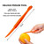 Orange Peeler Tools Citrus Peel Cutter Plastic Easy Fruit Vegetable Slicer Cutter Lemon Peelers Opener Remover Fruit Tools Kitchen Accessories Knife Kitchen Gadgets Strip Peeler Bar (2 Pack）
