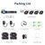 VORGUT Wired Security Camera System Outdoor, 4X 3MP CCTV Camera, 500G HDD