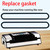 ziHenryDa 4 Pack Foam Replacement Gaskets compatible with Deluxe Food VS-12 Vacuum Sealer,Replacement Gaskets for Deluxe Food VS-12 Vacuum Sealer (13.5 * 1.76 * 0.36)