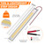 GZV 12V LED Lights, 12 Volt Lights, Enclosed Trailer Light, LED Strip for RV Interior, Strip Lights for Trailer, Cargo, Truck, Van, Shed, RV(4Pack, 4000K, Silver)