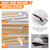 GZV 12V LED Lights, 12 Volt Lights, Enclosed Trailer Light, LED Strip for RV Interior, Strip Lights for Trailer, Cargo, Truck, Van, Shed, RV(4Pack, 4000K, Silver)