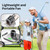 Socool Portable Waist Fan Clip on Wearable Belt 5000mAh Rechargeable Personal Fans, 25H Shirt Fan Cooling, 4 Speeds 13000RPM Battery Operated, Neck Fan Hanging for Outdoor Camping Travel Jobsite