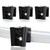 Pontoon Fender Clips for Square Rails, Adjustable Boat Bumper Clips, 4 Pack