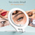 Magnifying Mirror with Light Double Sided travel mirror with light