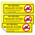 No Diving Sign No Diving Shallow Water Stickers Pool Signs for Swimming