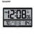Sharp Atomic Clock with 4-Inch Display, Outdoor Sensor, Battery Powered
