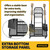 SOYEEZE Garden Tool Organizer with Lockable Wheels, Heavy Duty 3-Tier Yard Tower Tool Rack for Garage, Holds Up to 35 Long-Handled Tools, Garden Tool Cart with 12 Hooks for Tool Organization Storage