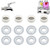 xcivi 4 Set Spigot Gasket Filter Replacements for Glass Drink Dispenser