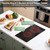 Electric Cooktop 2 Burners 110V~120V, 12'' Plug in Electric Stove Top,Countertop or Built-in,Ceramic Glass,Sensor Touch Control,Timer,9 Power Levels,Portable,1800W