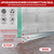 BSFRNF 2 Pcs 25" Chrome Framed Shower Door Replacement Bottom Deflector, Water Deflector with Shower Door Bottom Seal, Applied Mounting Tape and Screws (25Inch)