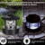 Lighthouse Solar Lights Outdoor 6" LED Rotating Lighthouse Lamp