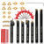 Indexable Lathe Turning Tool 21Pcs Kit 1/2'' 12mm Shank 7 Pcs Metal Lathe Tool Holder Set with 14 Pcs Turning Inserts for Turning Grooving Threading Boring Carbide Inserts Carbide Turning Tool