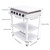 OCASAMI Propane Gas Stove, 5 Burner Propane Gas BBQ Grill with Wind Blocking Cover Stainless Steel Gas Cooker Gas Grill for Outdoor Cooking & Camping & RV & Apartment (White)