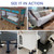 KEDSUM 1500LBS Furniture Dolly Set of 4 with Anti-Slip Removable Baffles