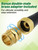 3ft Female to Female Short Garden Hose with Brass Fittings
