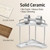 KES 2-Tier Ceramic Bathroom Corner Countertop Organizer, Polished Chrome