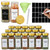 24 Spice Jars with Labels, 4oz Seasoning Jars for Cabinets, Drawers, Racks