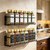 24 Spice Jars with Labels, 4oz Seasoning Jars for Cabinets, Drawers, Racks