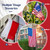 Copkim 8 Pcs Magnetic Flag Weights for Outdoor, Red, White