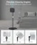 HIBORI Projector Stand 360° Swivel Projector Mount Adjustable Height Floor Stand Compatible with XGIMI, Nebula, Dangbei, or Any Projectors with 1/4-Inch Thread Mount