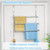 Over The Door Towel Rack,304 Stainless Steel Towel Rack with 2 Hooks, 3 Tier Towel Bar for Hanging Towels, Over Door Towel Storage Holder for Bathroom