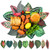 Gersoniel 90 Pcs Tropical Parchment Leaves for Cheese Board Charcuterie