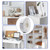FAKILO PVC Edge Banding 2 inch x 50ft Veneer Edge Banding White with Hot Melt Adhesive Pre - glued Iron on Edging Tape Trim for Cabinet Plywood Repairs and Furniture Restoration