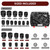 Bzsunway 27 PCS Master Impact Socket Set 3/4-Inch-Drive Jumbo Impact Socket Set,Standard SAE (7/8" to 2") and Metric (22 to 50 mm) Size Socket Set with Extension