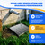 FAHKNS 23.6"x23.6" Galvanized Steel Drain Grate, B125 Class Heavy Duty Sewer Cover, Corrosion Resistant Water Drainage Grate for Driveway, Concrete Floor, Sewer, Garage, Outdoor