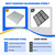 FAHKNS 23.6"x23.6" Galvanized Steel Drain Grate, B125 Class Heavy Duty Sewer Cover, Corrosion Resistant Water Drainage Grate for Driveway, Concrete Floor, Sewer, Garage, Outdoor