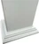 4 x 4 inch Vinyl Two-Piece, Split Style Post/Sleeve Base Trim Skirt, Low Profile, New England Style, LMT1156, White