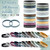 Cunno 50 Pcs Serenity Prayer Bracelet Silicone, Light Color