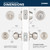 BRINKS Transitional Keyed Entry Knob & Deadbolt Combo, Satin Nickel, 1-Pack