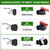 3-Size IBC Tote Adapter Kit, 275-330 Gallon IBC Tote Water Tank Hose Fittings, 2.44" Fine, 2" Fine and 2" Coarse Thread, 3/4" Heavy Duty 304 Stainless Steel Faucet for Garden Hose Connector