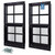 Melkus 2 Pack Shed Windows 18"x23" Flush Mount Household Windows with Tempered Glass and Screen, Sliding Windows for Chicken Coop, Shed, Garage, Playhouse, Barn,Greenhouse, Black