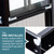 Melkus 2 Pack Shed Windows 18"x23" Flush Mount Household Windows with Tempered Glass and Screen, Sliding Windows for Chicken Coop, Shed, Garage, Playhouse, Barn,Greenhouse, Black