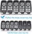 Mtverver Key Fob Cover for Ford, for Ford Heavy Metal Key Fob Cover Case, for Explorer Bronco Escape Edge Expedition Mustang F150 Fusion Ranger Lincoln Premium Key Case Remote Key Holder (Black)