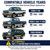 Front Seat Armrest Repair Plate Kit for Ford F-Series and Bronco