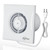 4 Inch Bathroom Exhaust Fan, Plug in Wall Exhaust Fan, 130m³/h Quiet Ventilation Extractor with Check Valve, Wall/Window Mount Bathroom Exhaust Fan for Kitchen, Garage, Office, 10W, 34 dB,ivory white